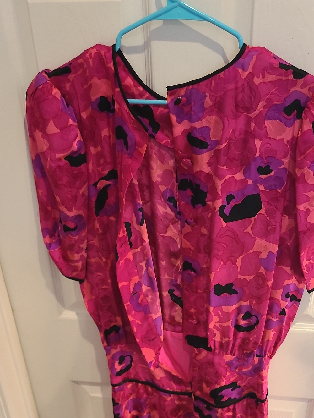 Flora Kung II Vintage 80s Silk Floral Print Dress (make an offer!)
